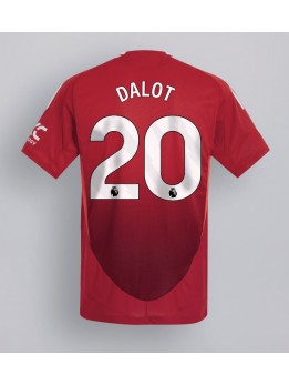 Manchester United Diogo Dalot #20 Replika Hemmakläder 2024-25 Kortärmad